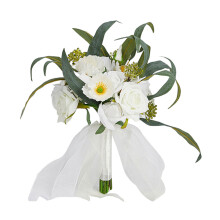 Wedding Artificial Plant Rose Flower Bouquets Simulated-5904