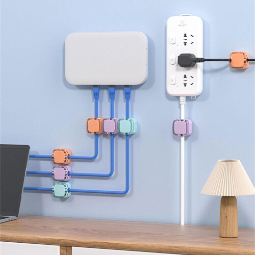 Set of 6 Magnetic Cable Storage Solution Delicate Cable-Purple 1