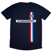 (L, Navy) Oasis Knebworth Vertical Stripe T Shirt