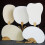 Handventilator Blanco rijstpapierventilator-witte appel 5