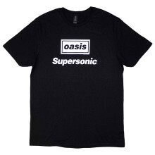(S, Black) Oasis Supersonic Title T Shirt