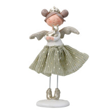 Resins Standing Long Leg Girl Sculpture-Large angel thin leg