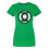 DC Comics (Large) DC Comics Short Sleeved T-Shirt (Womens Green) 1