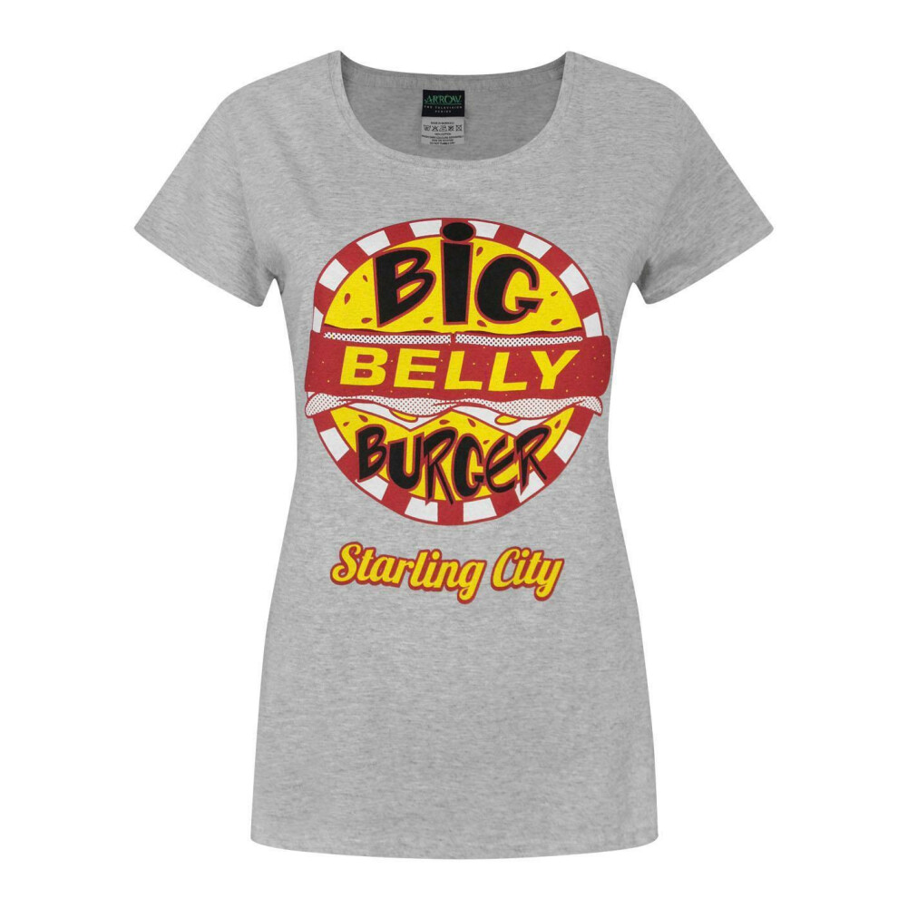 Dc Comics (Xx-Large) Short Sleeved T-Shirt (Womens ) Grey
