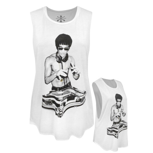 (Small) Bruce Lee Vest (Womens White)