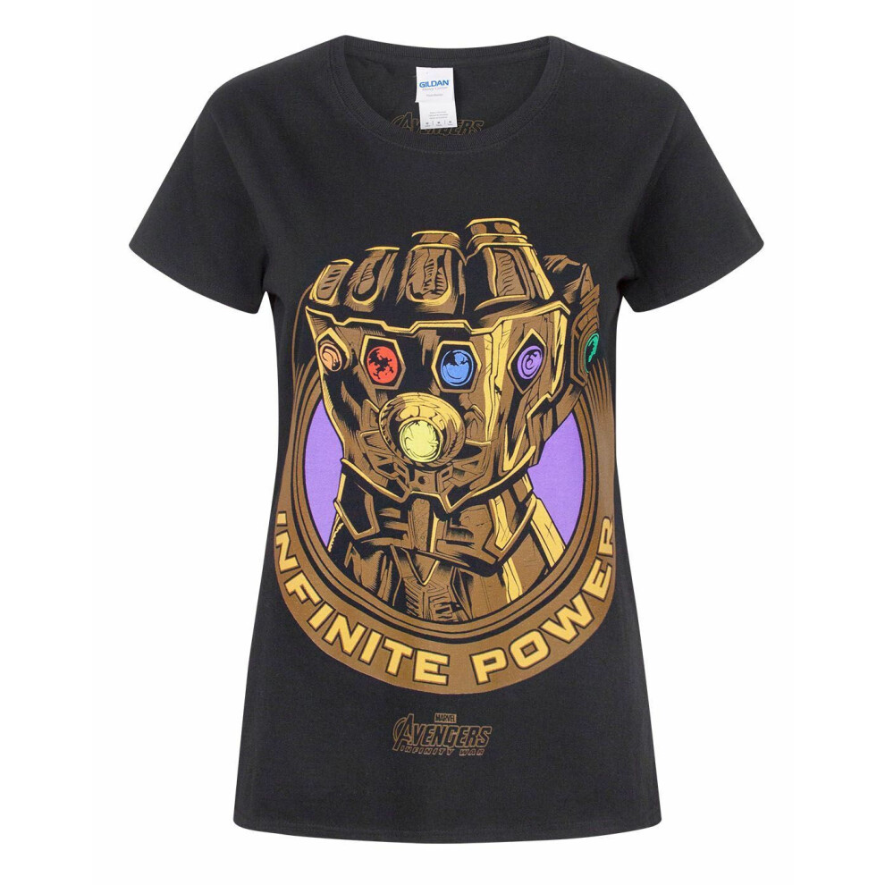 Marvel (Small) Short Sleeved T-Shirt (Womens ) Black
