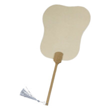 Blank Rice Paper Round Hand Stage Fan Child-antique plantain