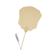 Artist Rice Paper Fan Round Fan Brush Pen-antique crown