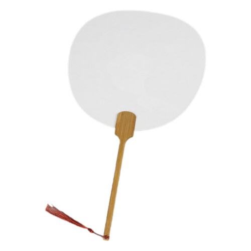 Handventilator Blanco rijstpapierventilator-witte appel