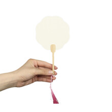 Chinese Rice Paper Fan Wedding Decorations-Super small eight pe