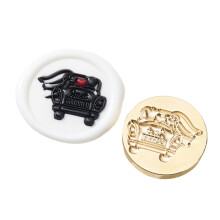 Bruiloft Thema Lakzegel Stempel Hoofd Metalen Wax Stempel-auto