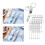 Unleash Creativity with 12 Pcs Alloy Keychain Making Set-Silver 4