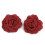 Eleganter Blumen-Charm-Schmuck,-Rote Ohrringe 1