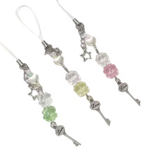 Pendentif de téléphone portable, trèfle à quatre feuilles,