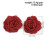Eleganter Blumen-Charm-Schmuck,-Rote Ohrringe 5