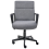 Beliani Office Chair BYRON Fabric Grey 5