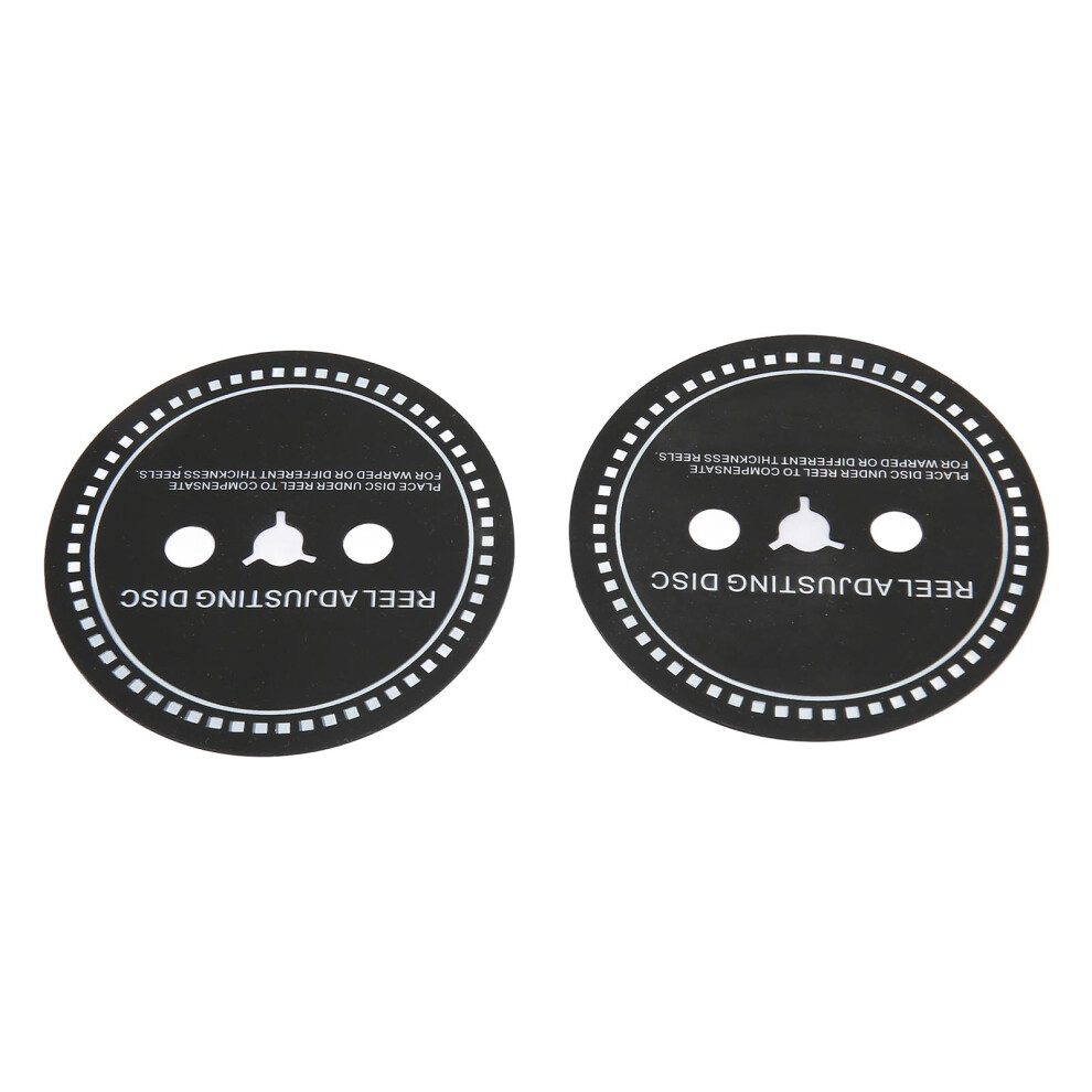 2Pcs Silicone Nab Hub Adapter Spacer For Reel To Reel Tape Recorders 0.8Mm Black 4961369257787