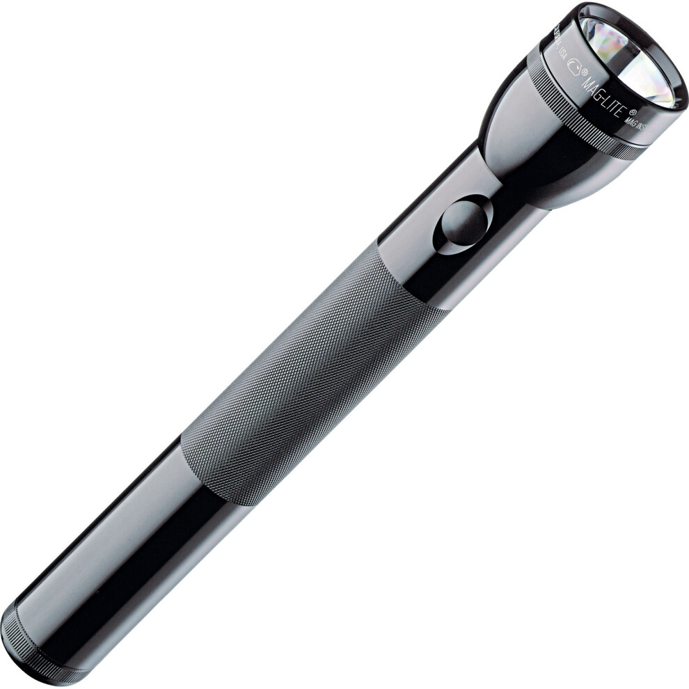 (black, 3) Maglite D Cell - 2 to 6 cell Incandescent Torch Official Mag flashlight 2D 4D 6D