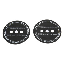 2PCS Silicone Nab HUB Adapter Spacer for Reel to Reel Tape Recorder, Black, 0.9mm
