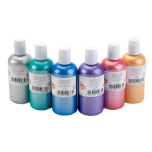 1 Pack - Scola FABP150/6/A Fabric Paint Pearl Colours (6 x 150ml Bottles)