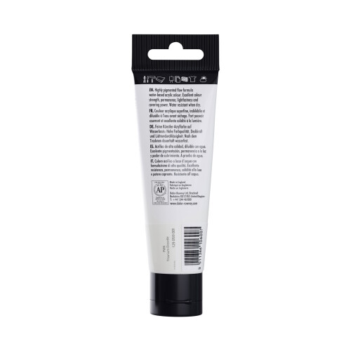 (Titanium White) Daler Rowney System 3 Acrylic Paint 59ml Tubes 2