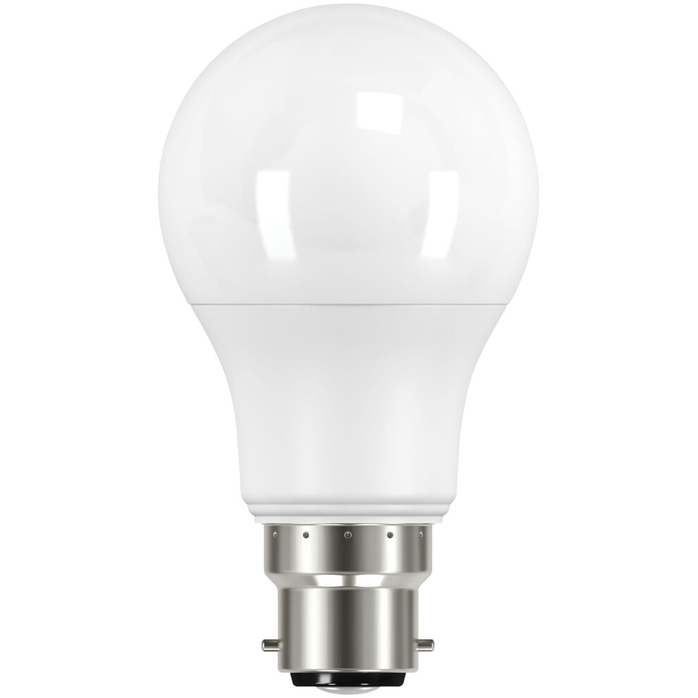 Energizer Led Bc (B22) Opal Gls Non-Dimmable Bulb, Warm 470 Lm 5.6W White