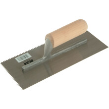 RST RTR153DT V Notched Trowel Wooden Handle 11" x 4.1/2"