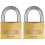 Abus ABUS 6550TC 65/50 50mm Brass Padlock Twin Pack Carded 1