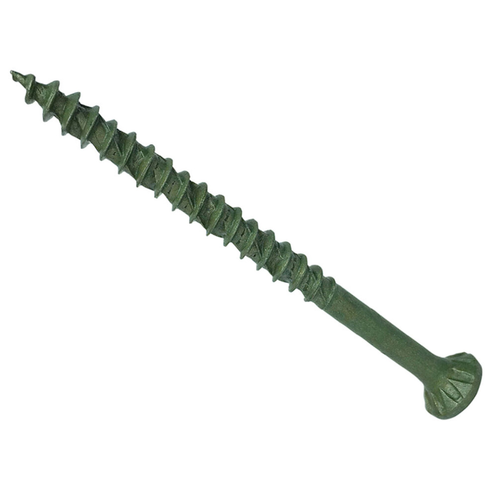 Forge FFDS4575GT Countersunk Torx Compatible Decking T25 Screws Green 4.5 x 75mm Tub of 400