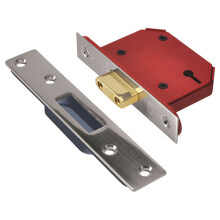 UNION Y2103S-SS-3.0 StrongBOLT 3 Lever Mortice Deadlock Stainless Steel 81mm 3in Visi