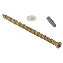 Forge 10CFS52 Concrete Frame Screw Torx Compatible High-Low Thread ZYP 7.5 x 52mm Bag of 10