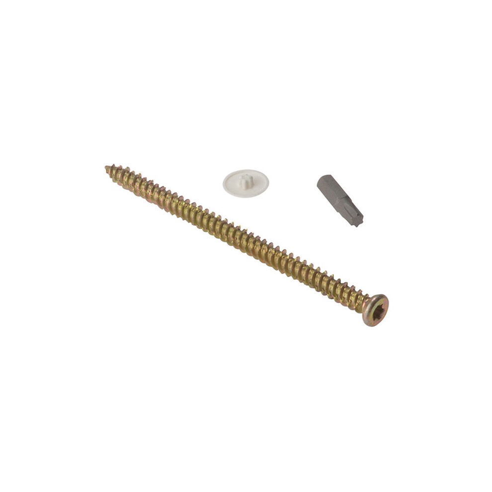 Forge 10CFS52 Concrete Frame Screw Torx Compatible High-Low Thread ZYP 7.5 x 52mm Bag of 10