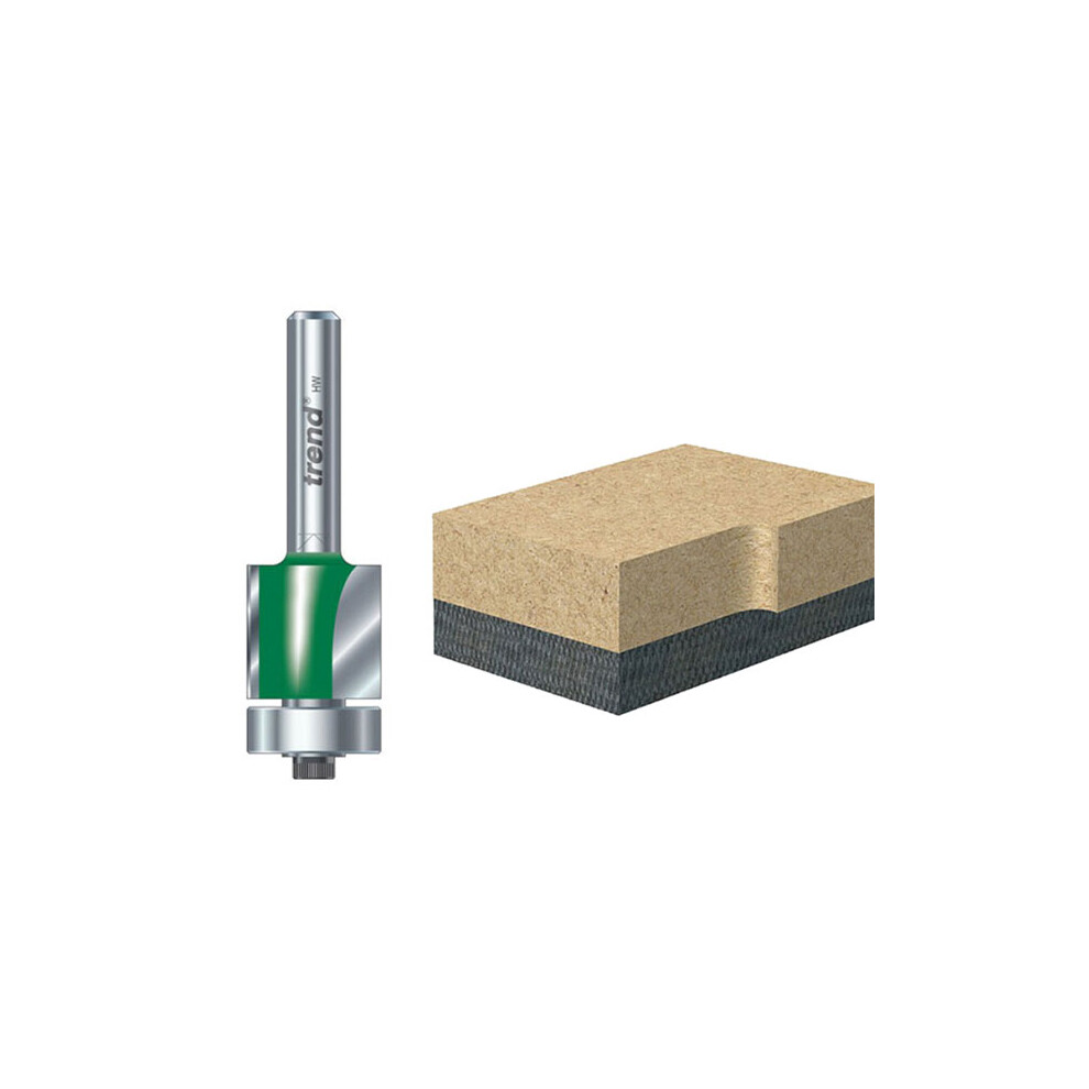 Trend C116x1/2Tc C116 X 1/2 Tct 90° Bearing Guided Trimmer Cutter 12.7 X 25.4Mm
