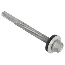 Forge TFHH5580 TechFast Hex Head Roofing Screw Self-Drill Heavy Section 5.5 x 80mm Pack of 50