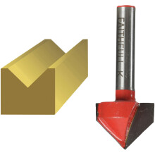 Faithfull FAIRB51 Router Bit TCT V Groove 13.0mm x 19.1mm 1/4in Shank