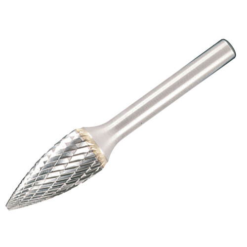 Dormer P8136.0X6.0 Solid Carbide Rotary Burr Bright Pointed Tree 6mm x 6mm