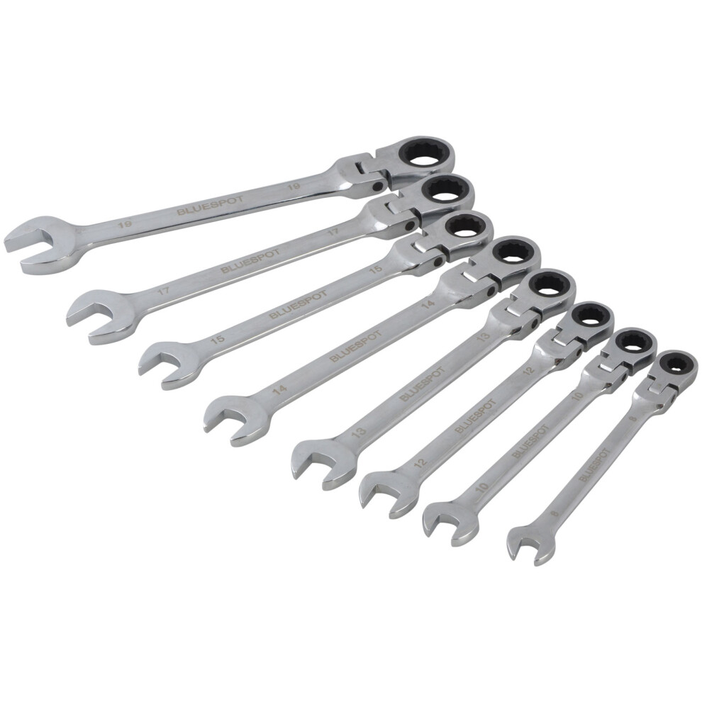 BlueSpot Tools Flexible Head Ratchet Set, 8 Piece - Image 8