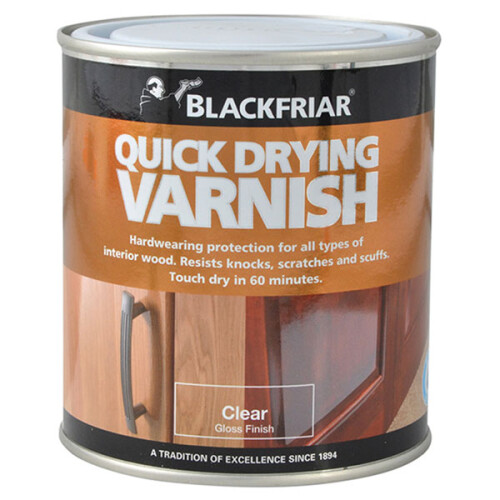 Blackfriar BF0270001E1 Quick Drying (Duratough) Interior Varnish Clear Gloss 500ml