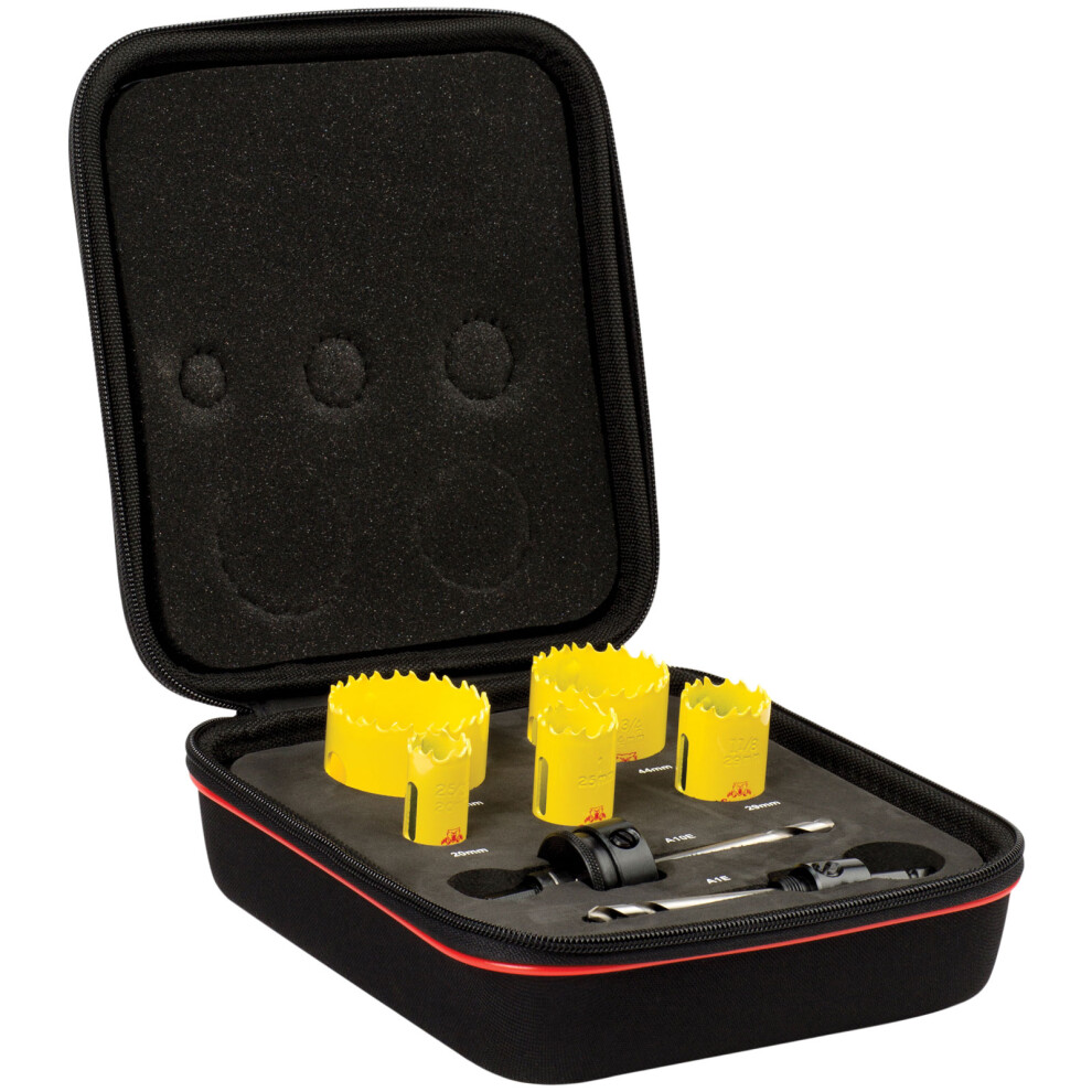 Starrett KDC05021 HSAW KIT ELEC Electricians Hole Saw Kit (7-Piece)