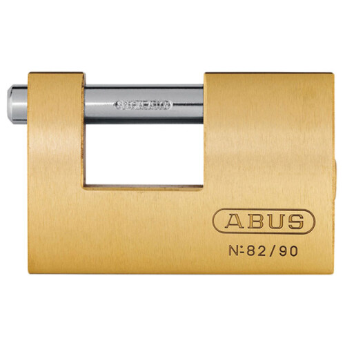 Abus ABUS KA11578 82/90 90mm Monoblock Brass Shutter Padlock Keyed 8521