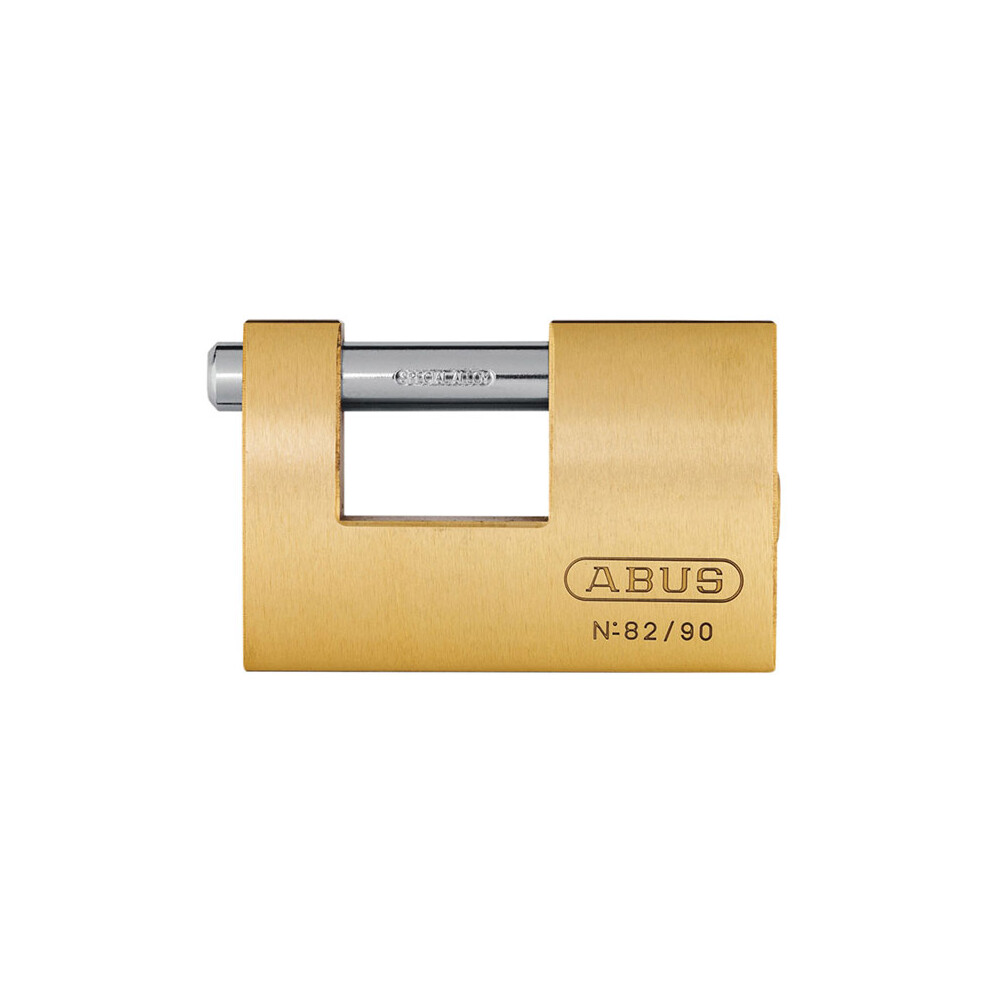 ABUS KA11578 82/90 90mm Monoblock Brass Shutter Padlock Keyed 8521