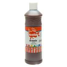 1 Pack - Scola AM600/39 Artmix Ready-mix Paint 600ml - Burnt Umber