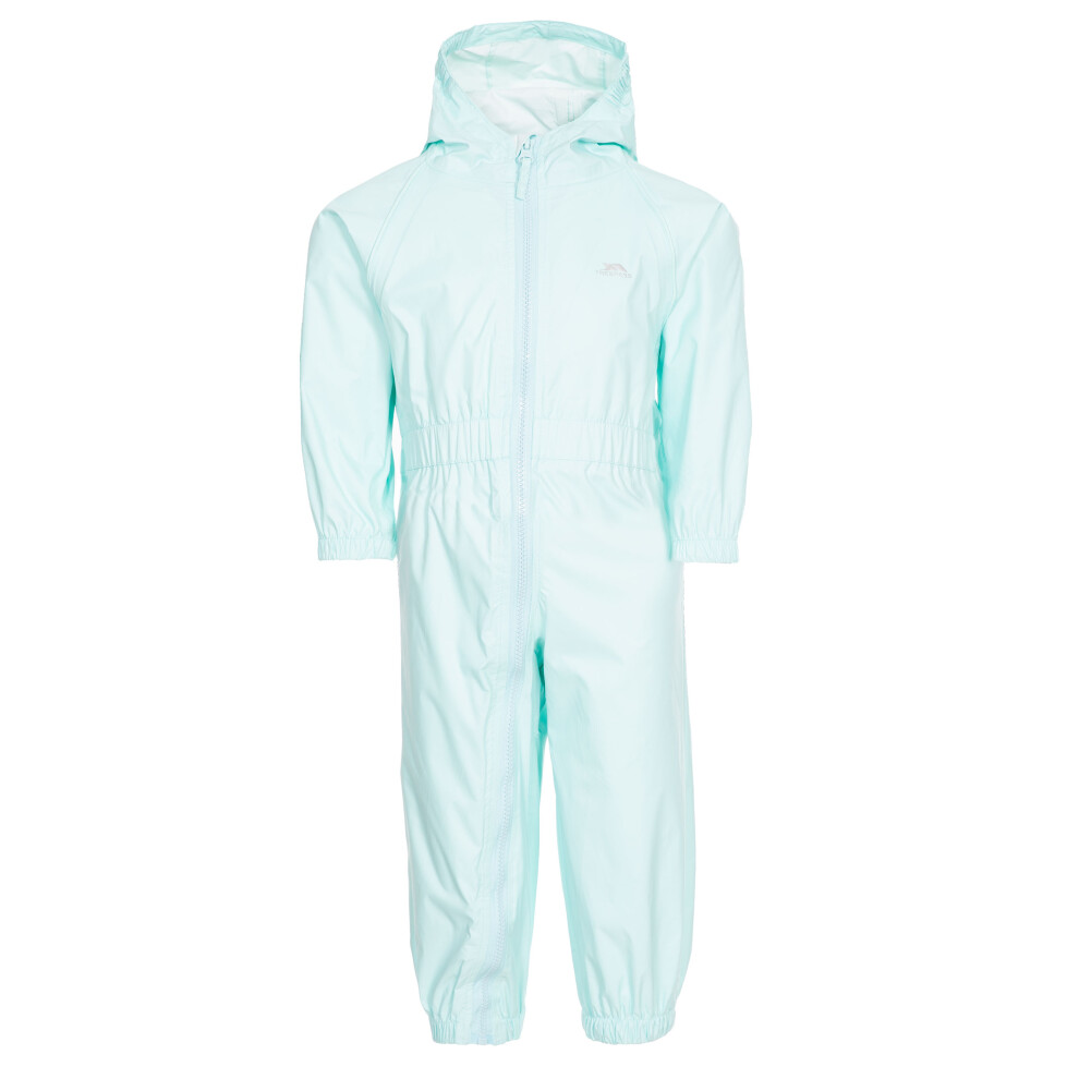 Trespass Babies Rain Suit Button Light Green 12/18 - Image 2