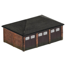 Hornby R9812 Skaledale Triple Garage - Oo Gauge Buildings - r9812 hornby triple garage skaledale oo gauge resin building