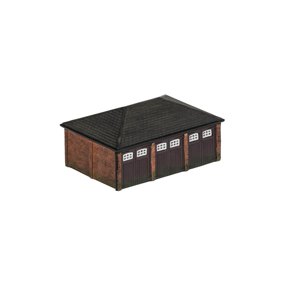 Hornby R9812 Skaledale Triple Garage - Oo Gauge Buildings - R9812 Triple Garage Skaledale Oo Gauge Resin Building