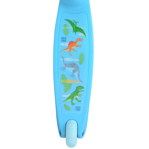 BOLDCUBE Teeny Fold: Dinosaur (Blue) 3-Wheel Scooter Age 2-8 2