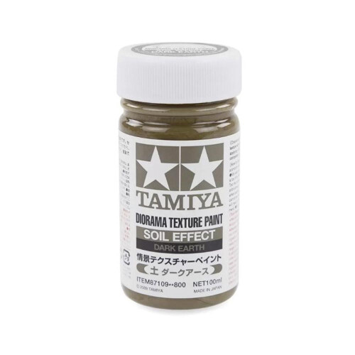 Tamiya Tamiya 87109 Soil Dark Earth Diorama Texture Paint 100ml Model Paint