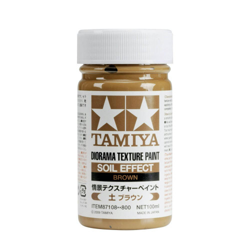 Tamiya Tamiya 87108 Soil Brown Diorama Texture Paint 100ml Model Paint