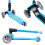 BOLDCUBE Teeny Fold: Dinosaur (Blue) 3-Wheel Scooter Age 2-8 2