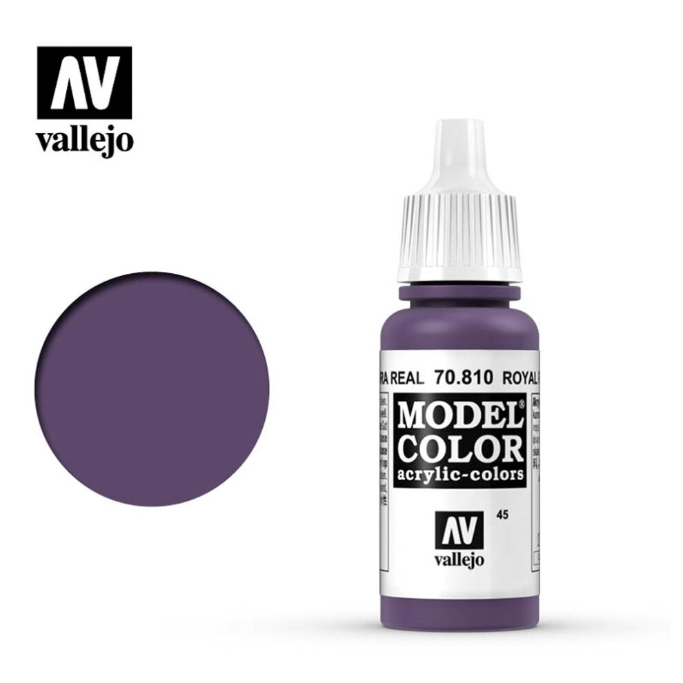 Vallejo 810 Model Colour Royal Purple 18ml Paint Dropper Bottle - Image 6